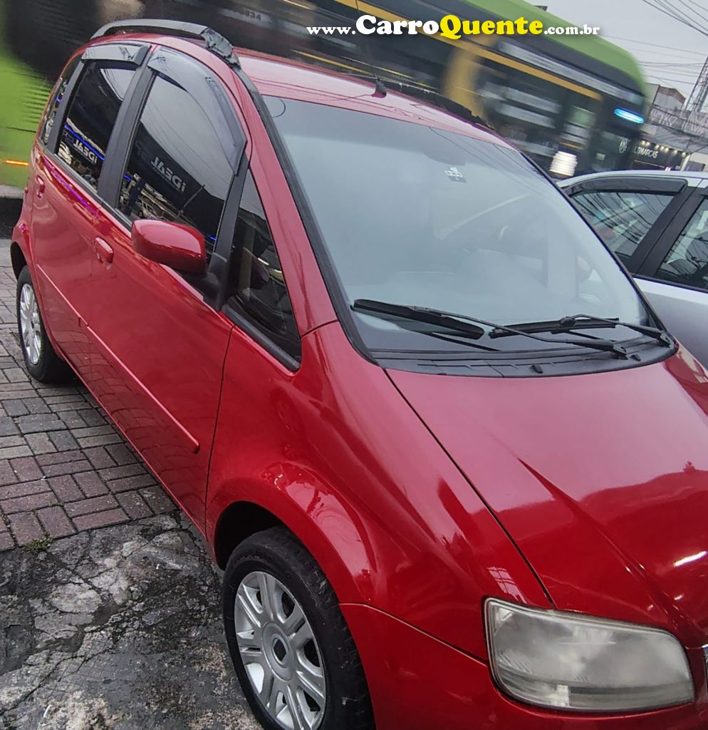 FIAT   IDEA ELX 1.4 MPI FIRE FLEX 8V 5P   VERMELHO 2007 1.4 FLEX - Loja