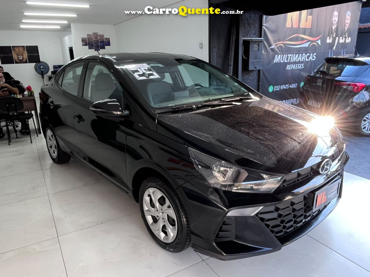 HYUNDAI   HB20S C.PLUSC.STYLE1.0 FLEX 12V MEC. 4P   PRETO 2025 1.0 FLEX - Loja
