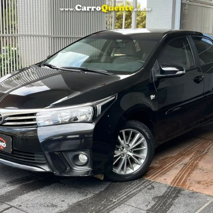 TOYOTA   COROLLA XEI 2.0 AUTOMATICO REVISADA BOM ESTADO   PRETO 2015 2.0 FLEX
