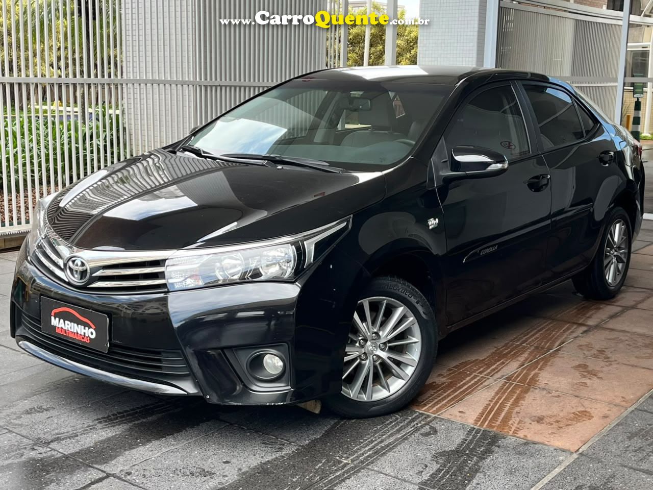 TOYOTA   COROLLA XEI 2.0 AUTOMATICO REVISADA BOM ESTADO   PRETO 2015 2.0 FLEX - Loja