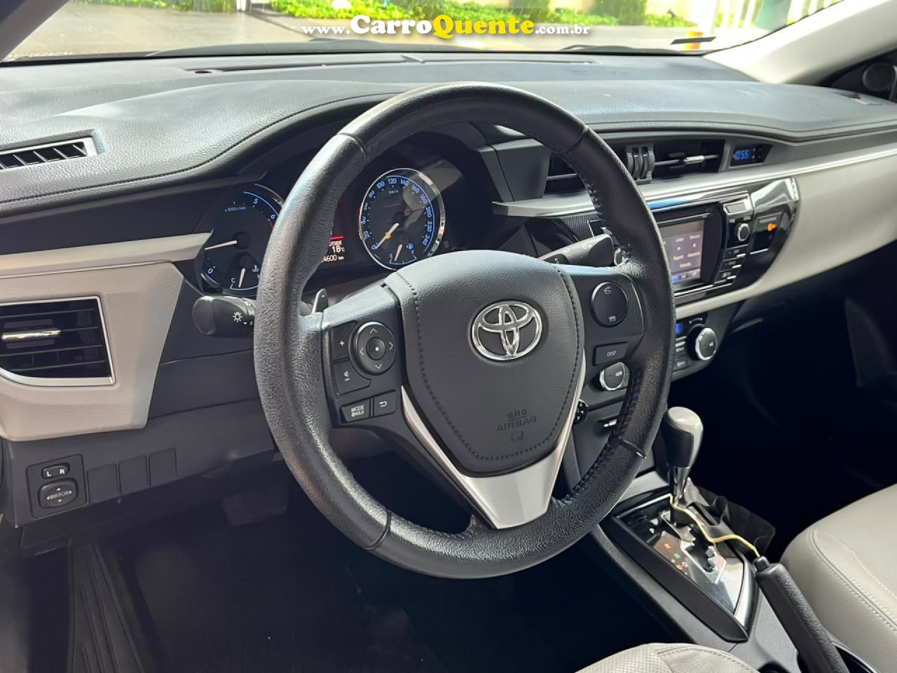 TOYOTA   COROLLA XEI 2.0 AUTOMATICO REVISADA BOM ESTADO   PRETO 2015 2.0 FLEX - Loja