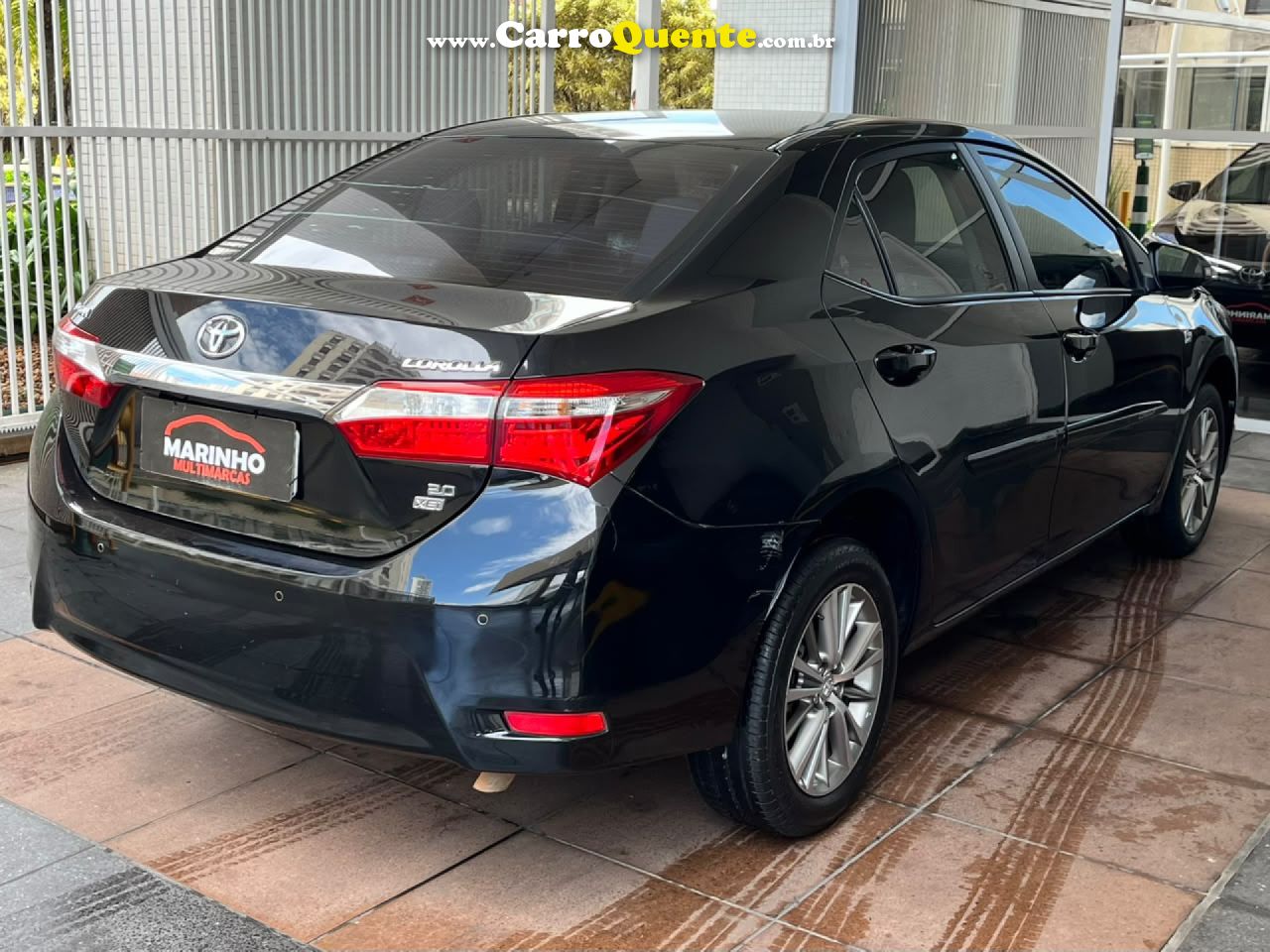 TOYOTA   COROLLA XEI 2.0 AUTOMATICO REVISADA BOM ESTADO   PRETO 2015 2.0 FLEX - Loja
