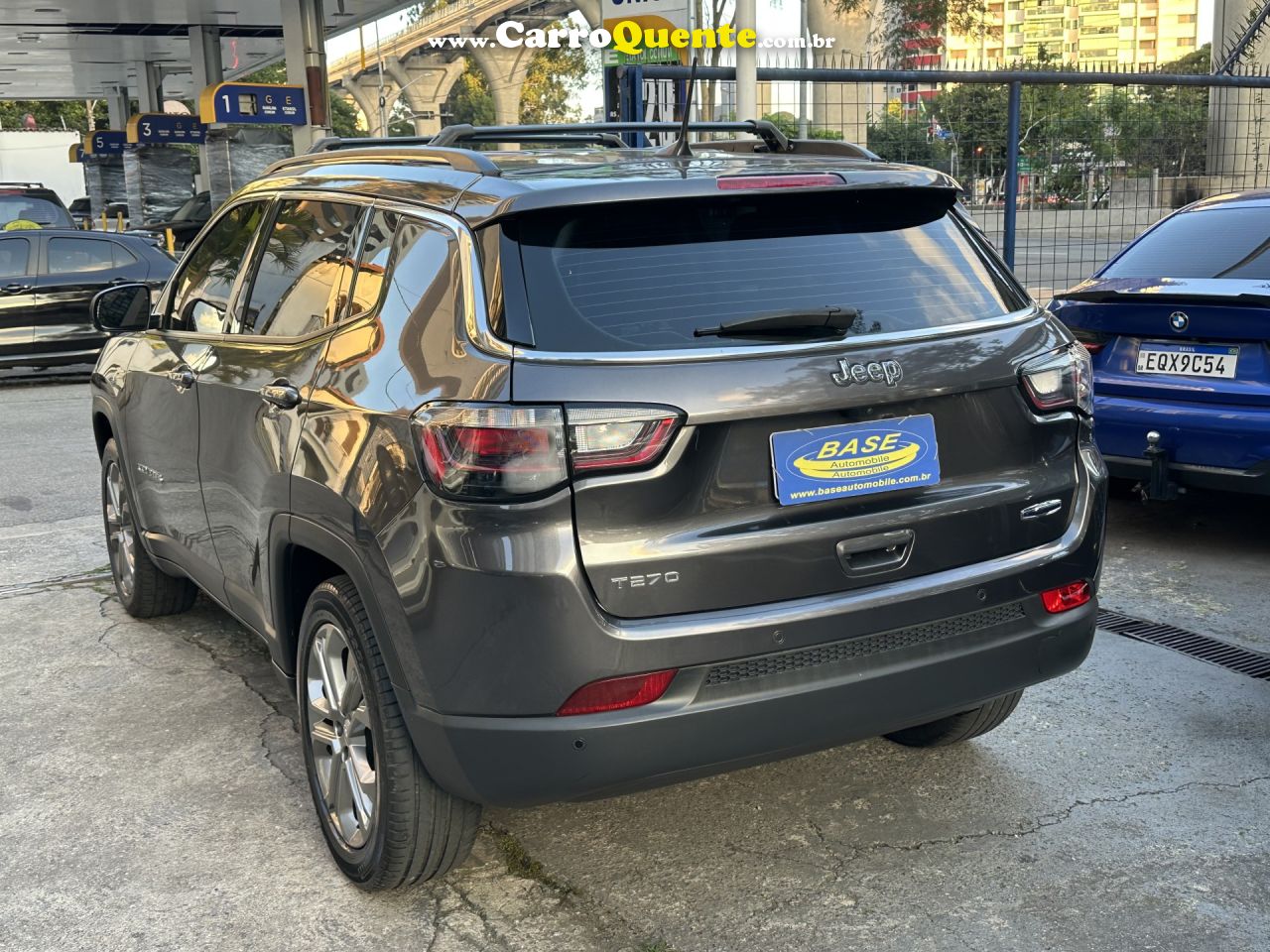 JEEP   COMPASS LONG. T270 1.3 TB 4X2 FLEX AUT.   CINZA 2023 1.3 FLEX - Loja