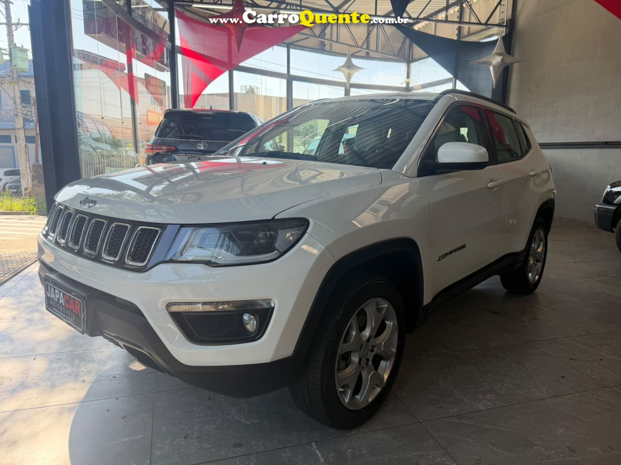 JEEP   COMPASS LONGITUDE 2.0 4X4 DIES. 16V AUT.   BRANCO 2021 2.0 DIESEL - Loja