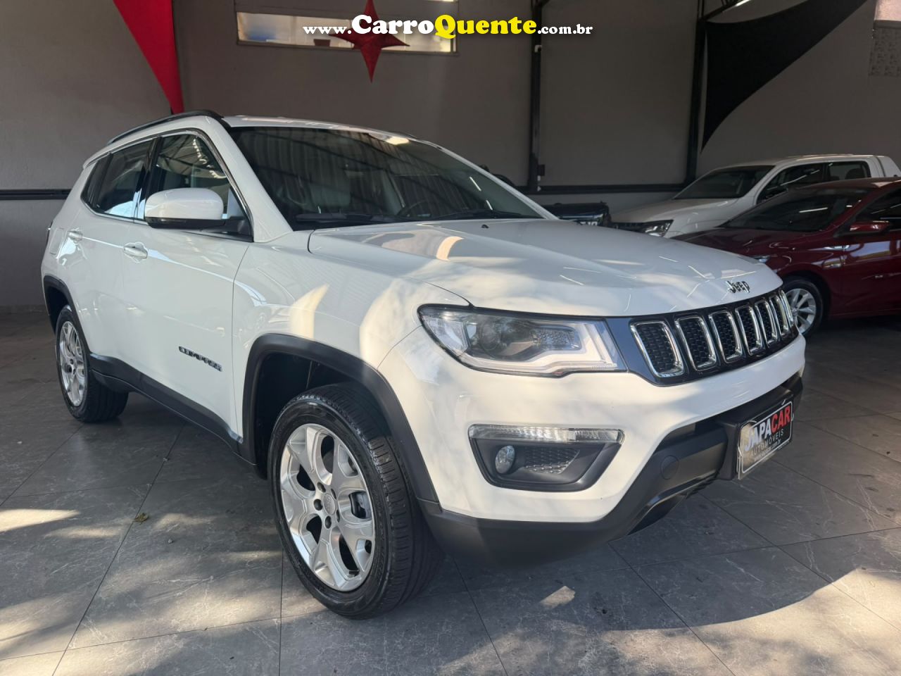 JEEP   COMPASS LONGITUDE 2.0 4X4 DIES. 16V AUT.   BRANCO 2021 2.0 DIESEL - Loja