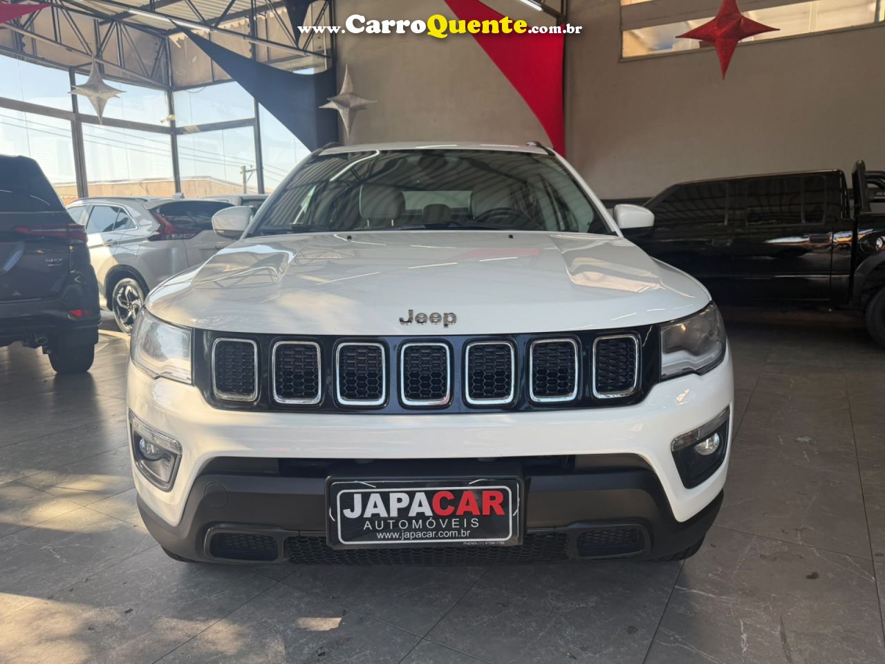 JEEP   COMPASS LONGITUDE 2.0 4X4 DIES. 16V AUT.   BRANCO 2021 2.0 DIESEL - Loja