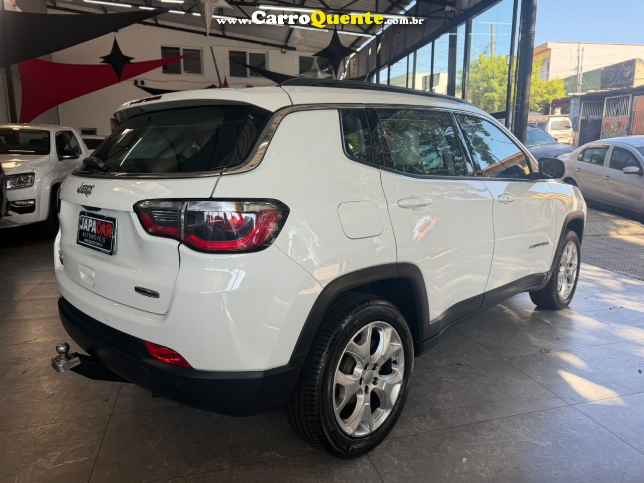 JEEP   COMPASS LONGITUDE 2.0 4X4 DIES. 16V AUT.   BRANCO 2021 2.0 DIESEL - Loja