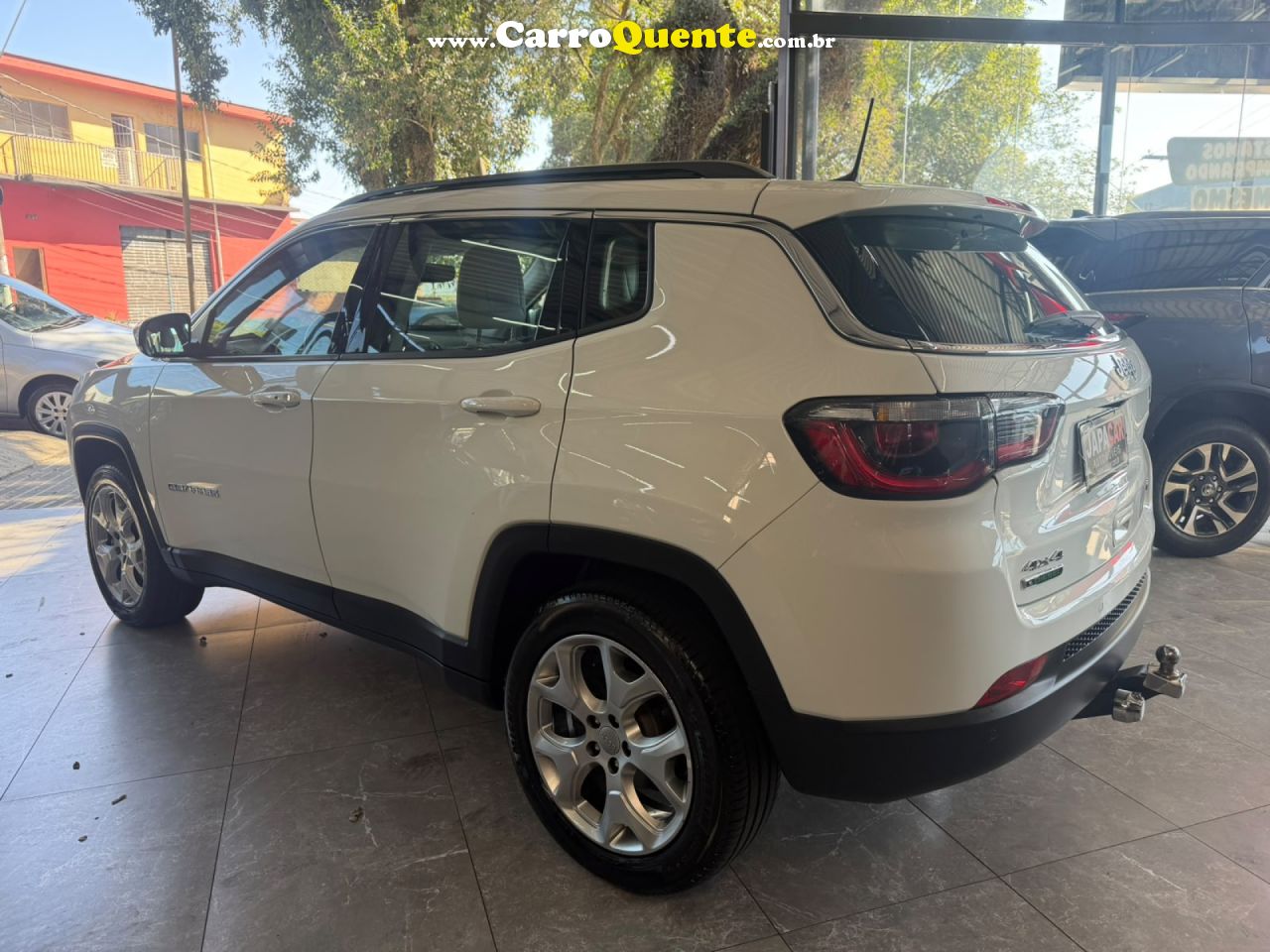JEEP   COMPASS LONGITUDE 2.0 4X4 DIES. 16V AUT.   BRANCO 2021 2.0 DIESEL - Loja
