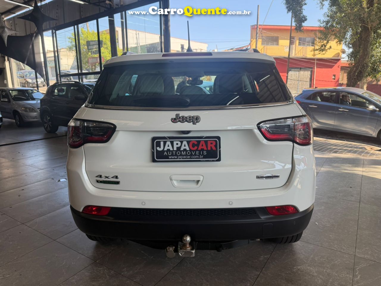 JEEP   COMPASS LONGITUDE 2.0 4X4 DIES. 16V AUT.   BRANCO 2021 2.0 DIESEL - Loja