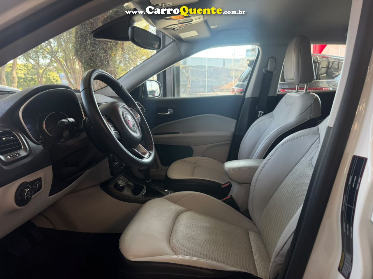 JEEP   COMPASS LONGITUDE 2.0 4X4 DIES. 16V AUT.   BRANCO 2021 2.0 DIESEL - Loja