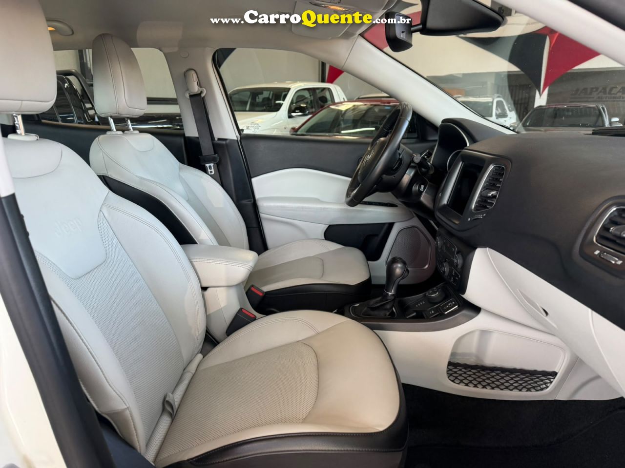 JEEP   COMPASS LONGITUDE 2.0 4X4 DIES. 16V AUT.   BRANCO 2021 2.0 DIESEL - Loja
