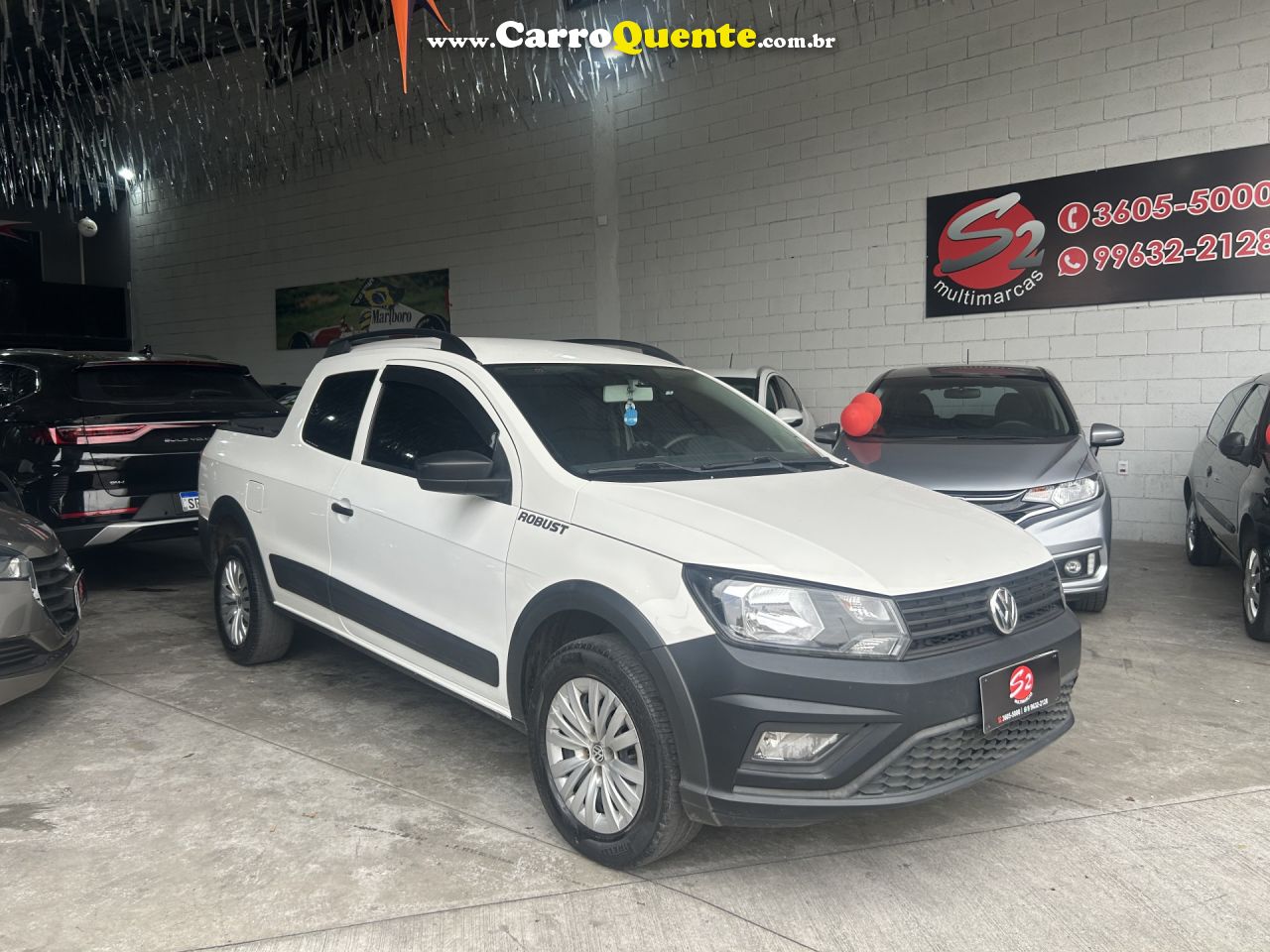 VOLKSWAGEN   SAVEIRO ROBUST 1.6 TOTAL FLEX 8V CD   BRANCO 2021 1.6 FLEX - Loja