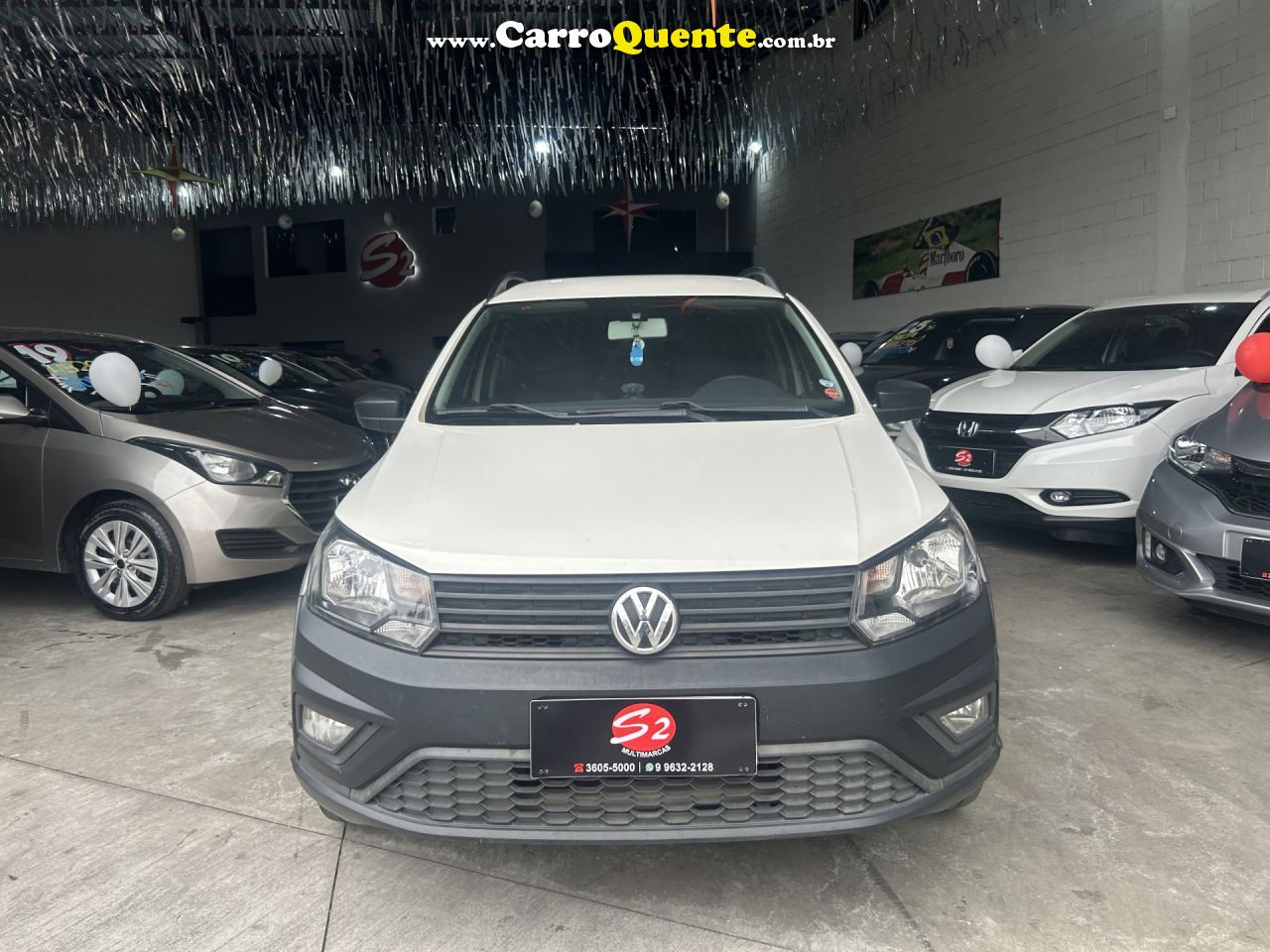 VOLKSWAGEN   SAVEIRO ROBUST 1.6 TOTAL FLEX 8V CD   BRANCO 2021 1.6 FLEX - Loja