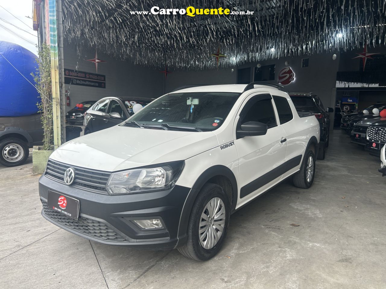 VOLKSWAGEN   SAVEIRO ROBUST 1.6 TOTAL FLEX 8V CD   BRANCO 2021 1.6 FLEX - Loja