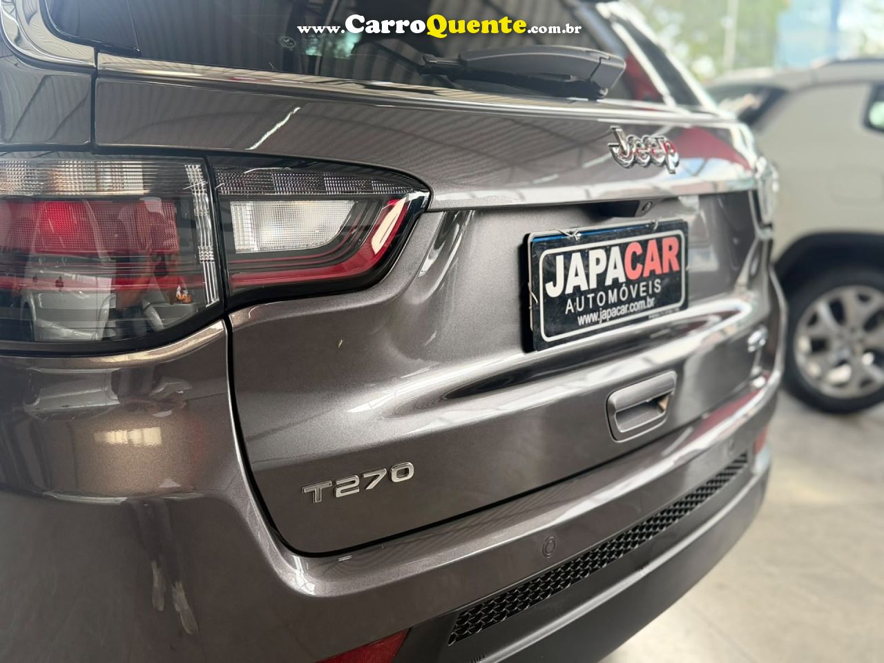 JEEP   COMPASS LONG. T270 1.3 TB 4X2 FLEX AUT.   CINZA 2023 1.3 FLEX - Loja