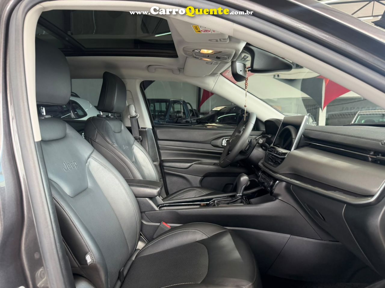 JEEP   COMPASS LONG. T270 1.3 TB 4X2 FLEX AUT.   CINZA 2023 1.3 FLEX - Loja