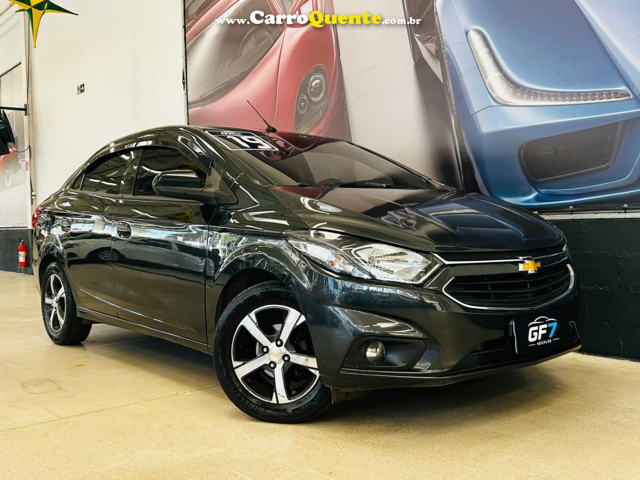 CHEVROLET   PRISMA SED. LT 1.4 8V FLEXPOWER 4P   CINZA 2019 1.4 FLEX - Loja