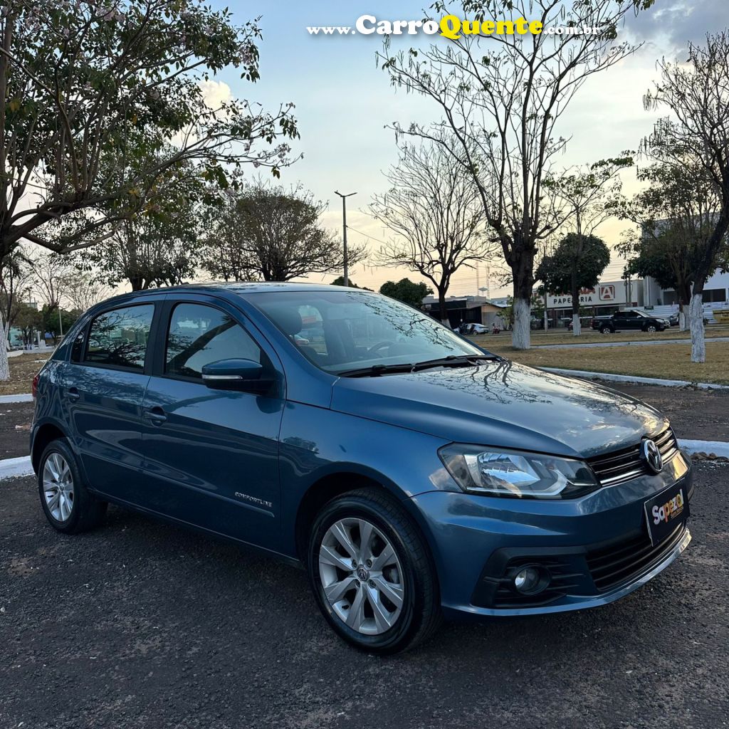 VOLKSWAGEN   GOL COMFORTLINE 1.0 T. FLEX 12V 5P   AZUL 2017 1.0 FLEX - Loja