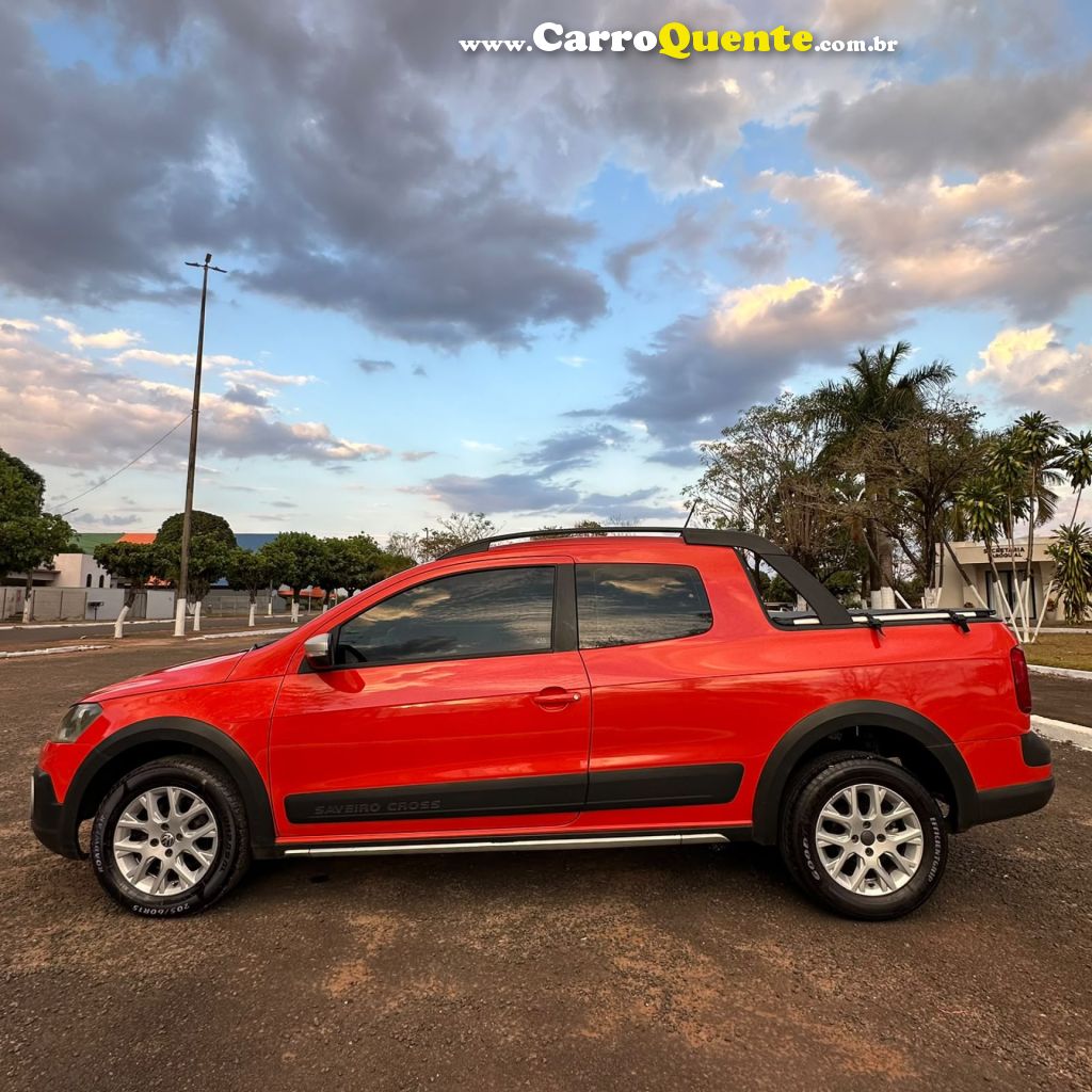 VOLKSWAGEN   SAVEIRO CROSS 1.6 T.FLEX 16V CD   LARANJA 2015 1.6 FLEX - Loja