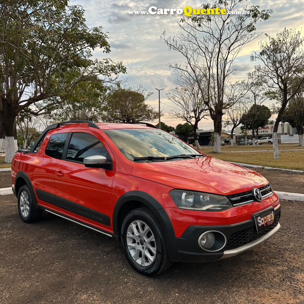 VOLKSWAGEN   SAVEIRO CROSS 1.6 T.FLEX 16V CD   LARANJA 2015 1.6 FLEX - Loja