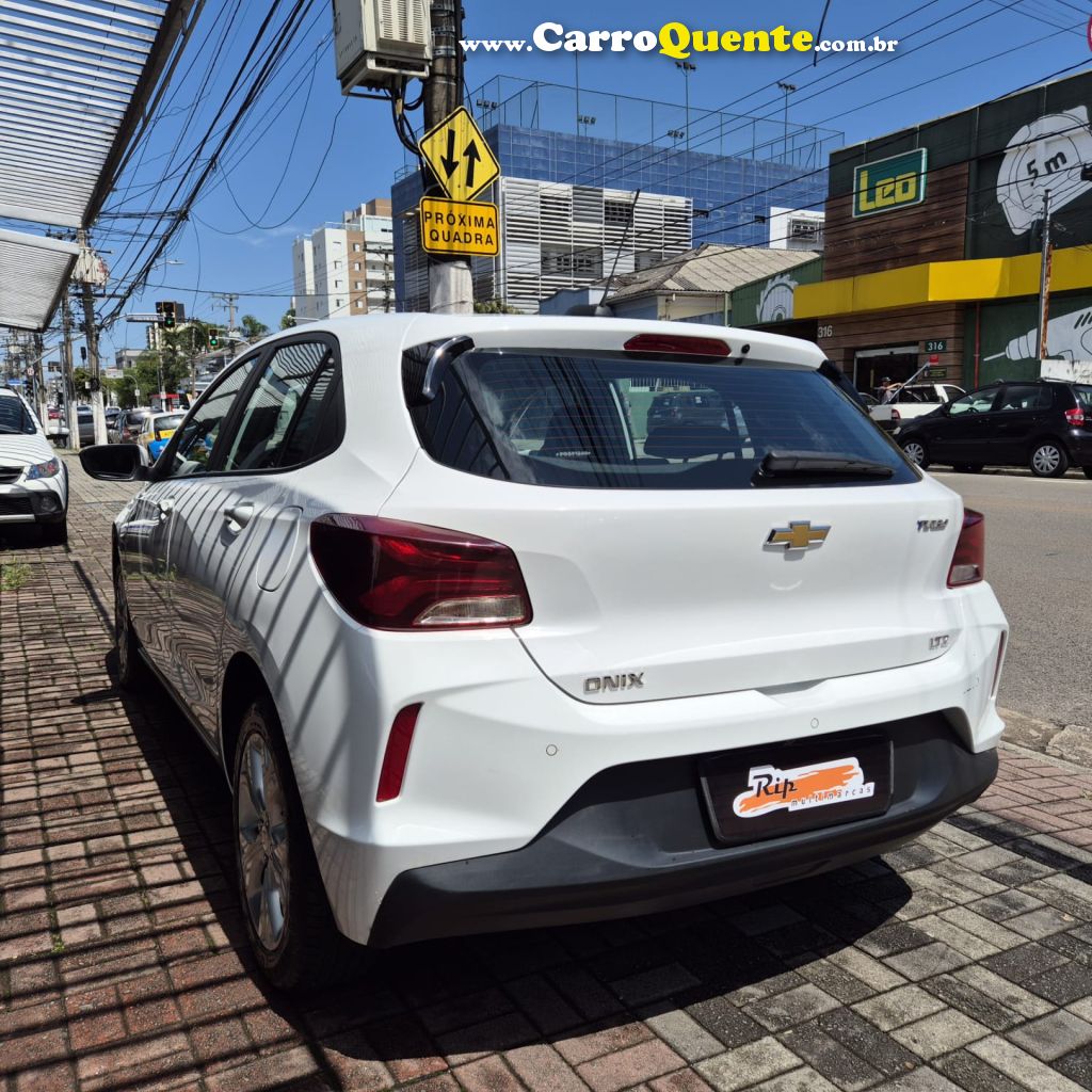 CHEVROLET   ONIX HATCH LTZ 1.0 12V TB FLEX 5P MEC.   BRANCO 2023 1.0 FLEX - Loja