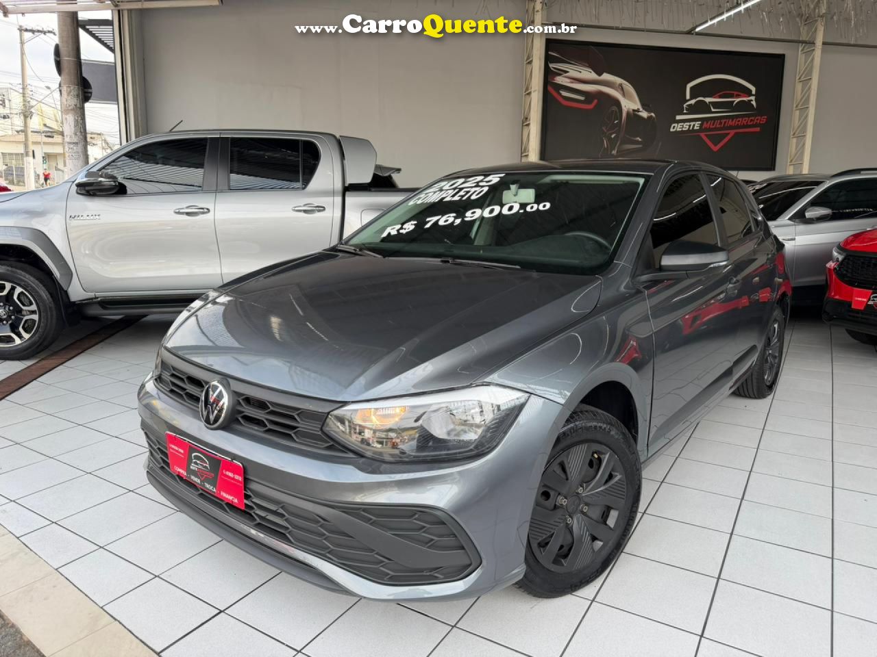 VOLKSWAGEN   POLO TRACK 1.0 FLEX 12V 5P   CINZA 2025 1.0 FLEX - Loja