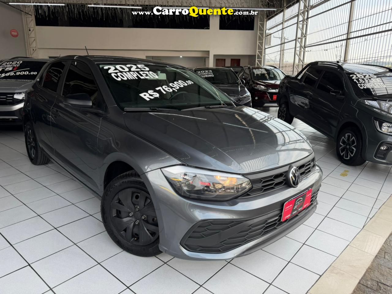 VOLKSWAGEN   POLO TRACK 1.0 FLEX 12V 5P   CINZA 2025 1.0 FLEX - Loja