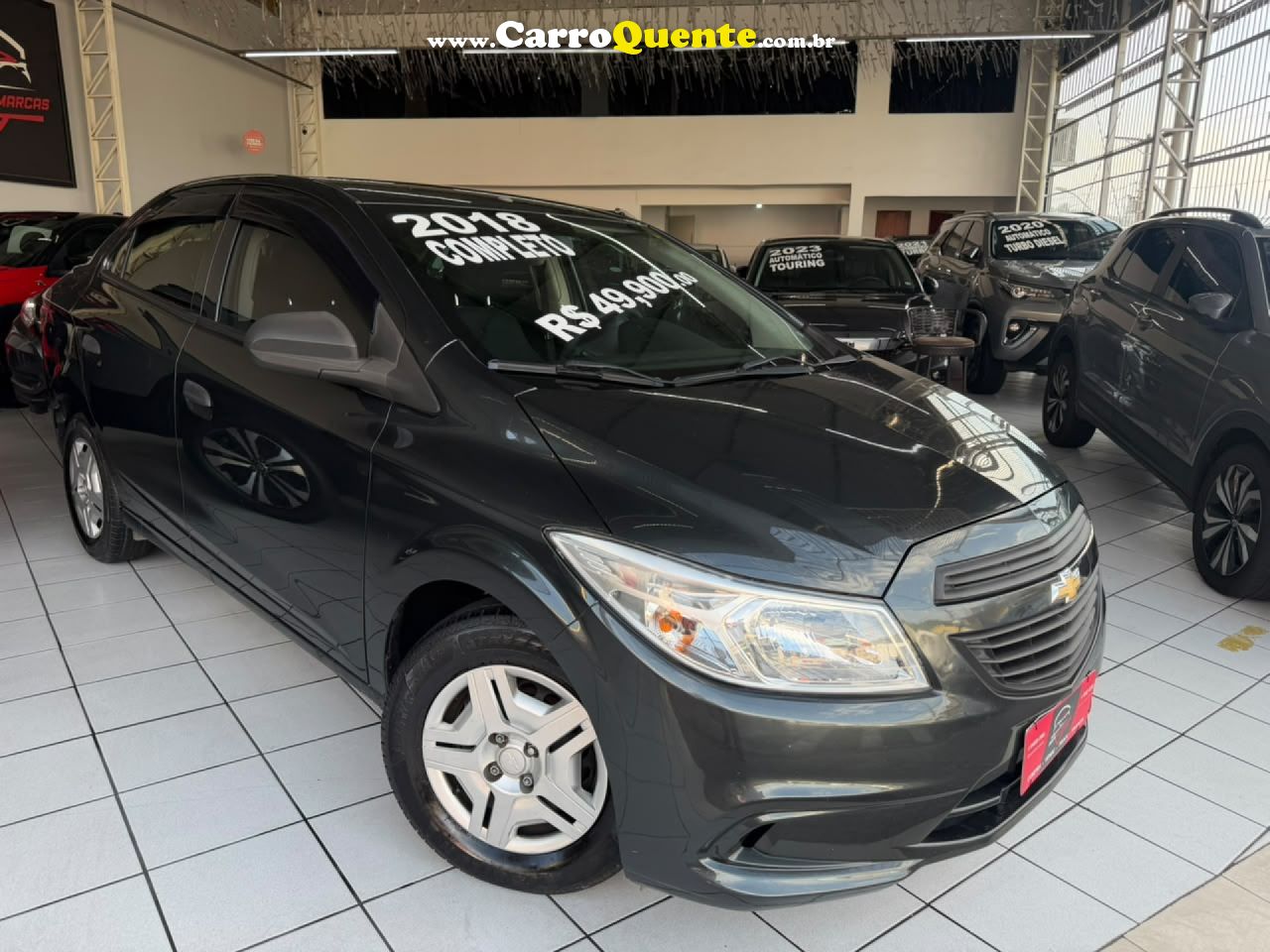 CHEVROLET   PRISMA SED. LT 1.0 8V FLEXPOWER 4P   CINZA 2018 1.0 FLEX - Loja