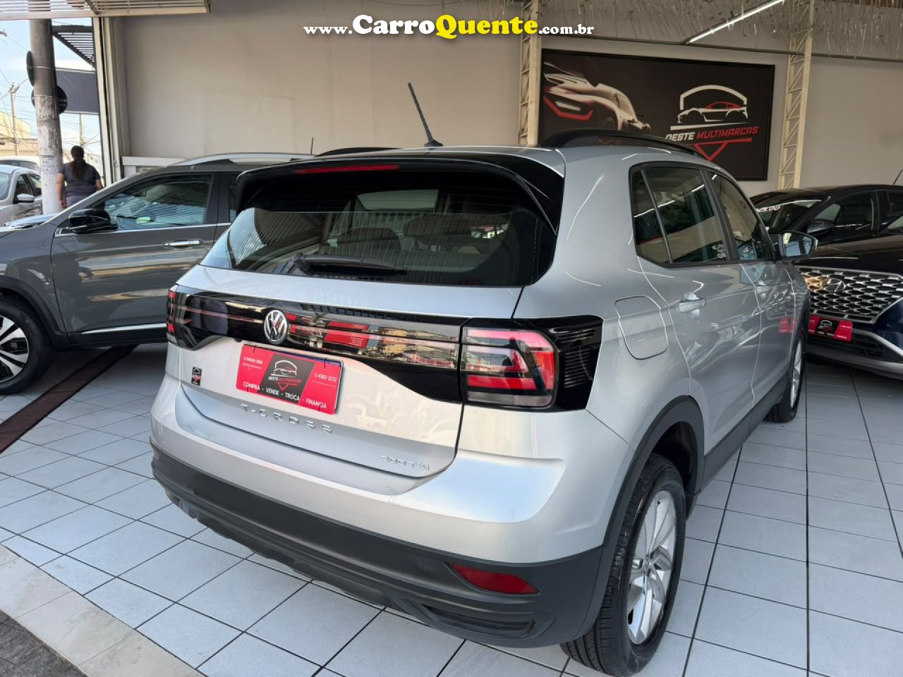 VOLKSWAGEN   T-CROSS SENSE 1.0 TSI FLEX 5P AUT.   PRATA 2020 1.0 FLEX - Loja