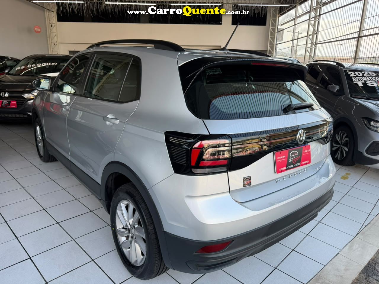 VOLKSWAGEN   T-CROSS SENSE 1.0 TSI FLEX 5P AUT.   PRATA 2020 1.0 FLEX - Loja