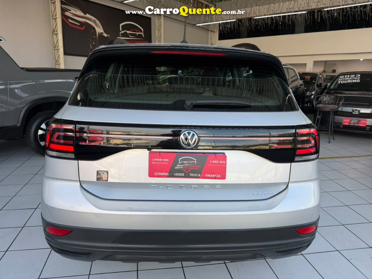 VOLKSWAGEN   T-CROSS SENSE 1.0 TSI FLEX 5P AUT.   PRATA 2020 1.0 FLEX - Loja
