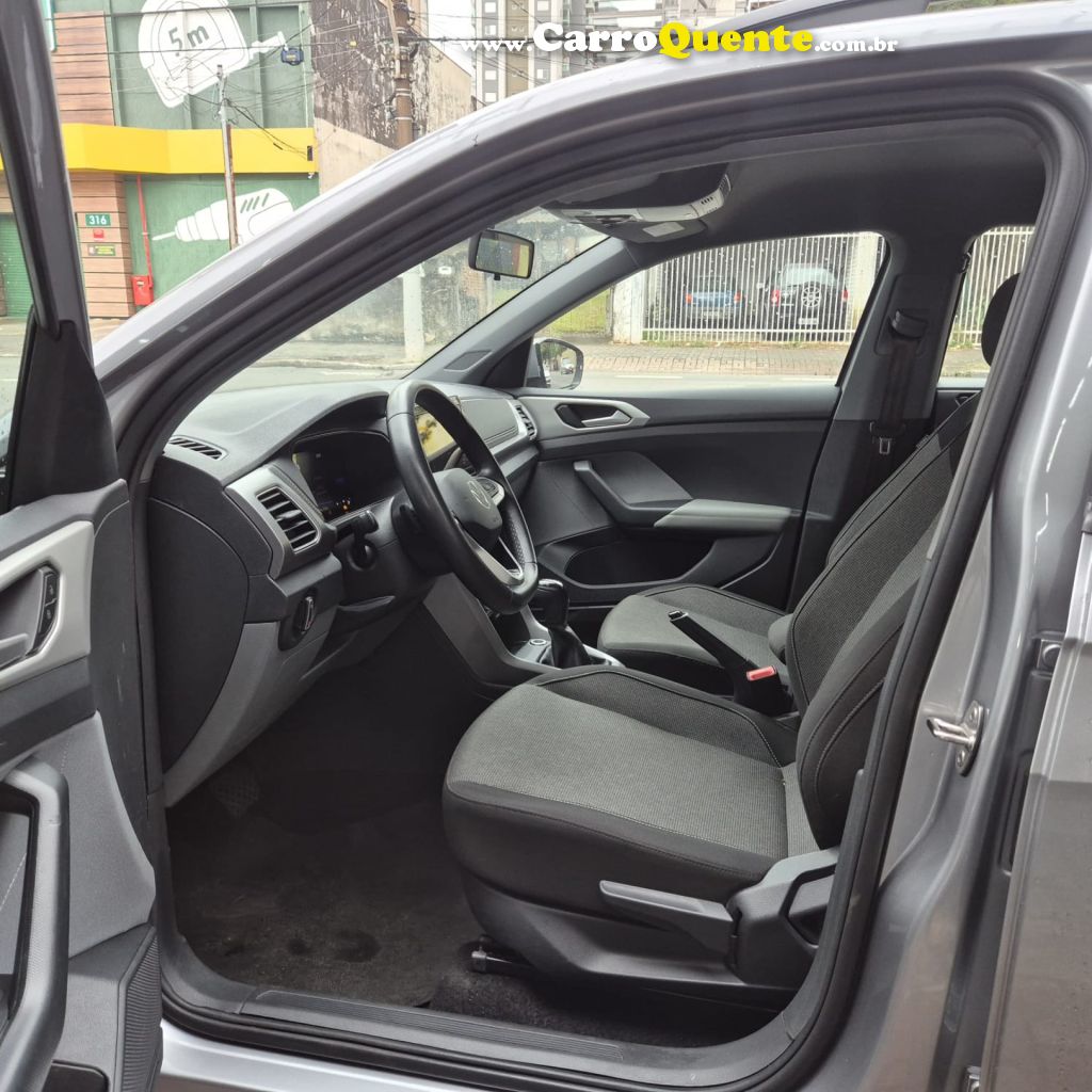 VOLKSWAGEN   T-CROSS 200 TSI 1.0  FLEX 12V 5P AUT.   PRATA 2025 1.0 FLEX - Loja