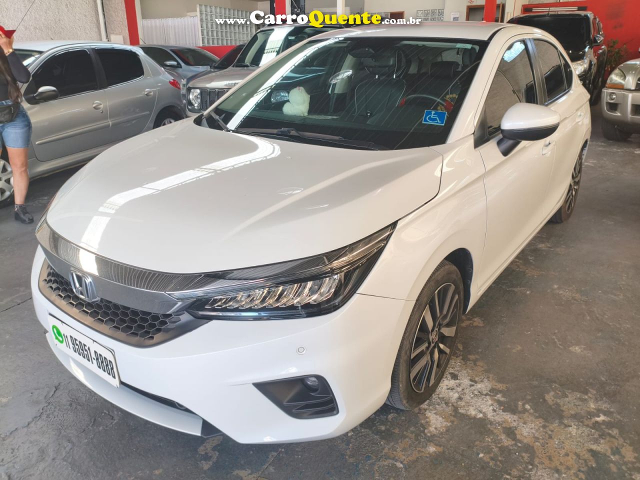 HONDA   CITY HATCHBACK TOURING 1.5 FLEX 16V AUT   BRANCO 2023 1.5 FLEX - Loja