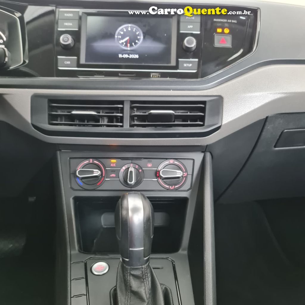 VOLKSWAGEN   POLO COMFORT. 200 TSI 1.0 FLEX 12V AUT.   BRANCO 2019 1.0 FLEX - Loja