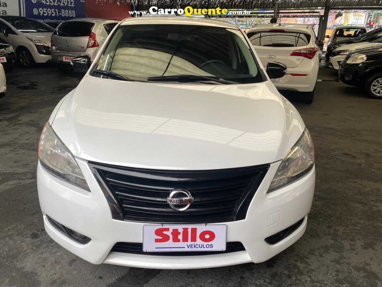 NISSAN   SENTRA SL 2.0 2.0 FLEX FUEL 16V AUT.   BRANCO 2015 2.0 FLEX - Loja
