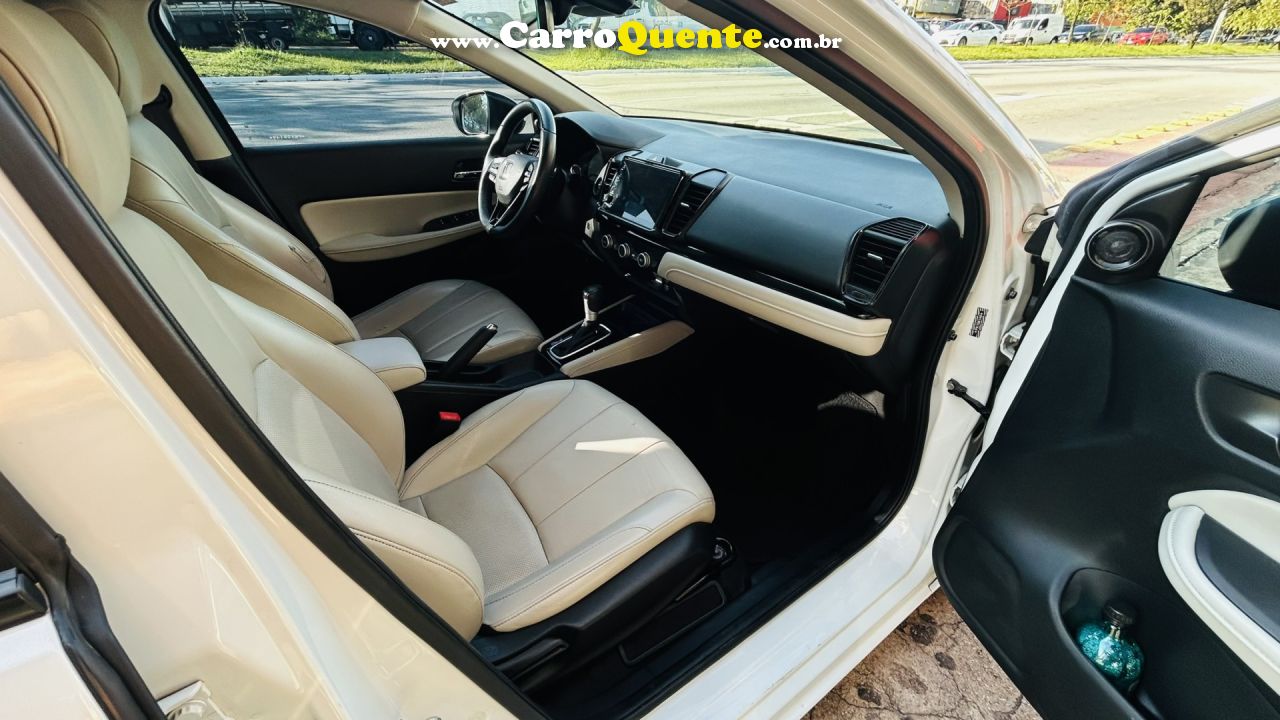 HONDA   CITY SEDAN TOURING 1.5 FLEX 16V 4P AUT.   BRANCO 2023 1.5 FLEX - Loja
