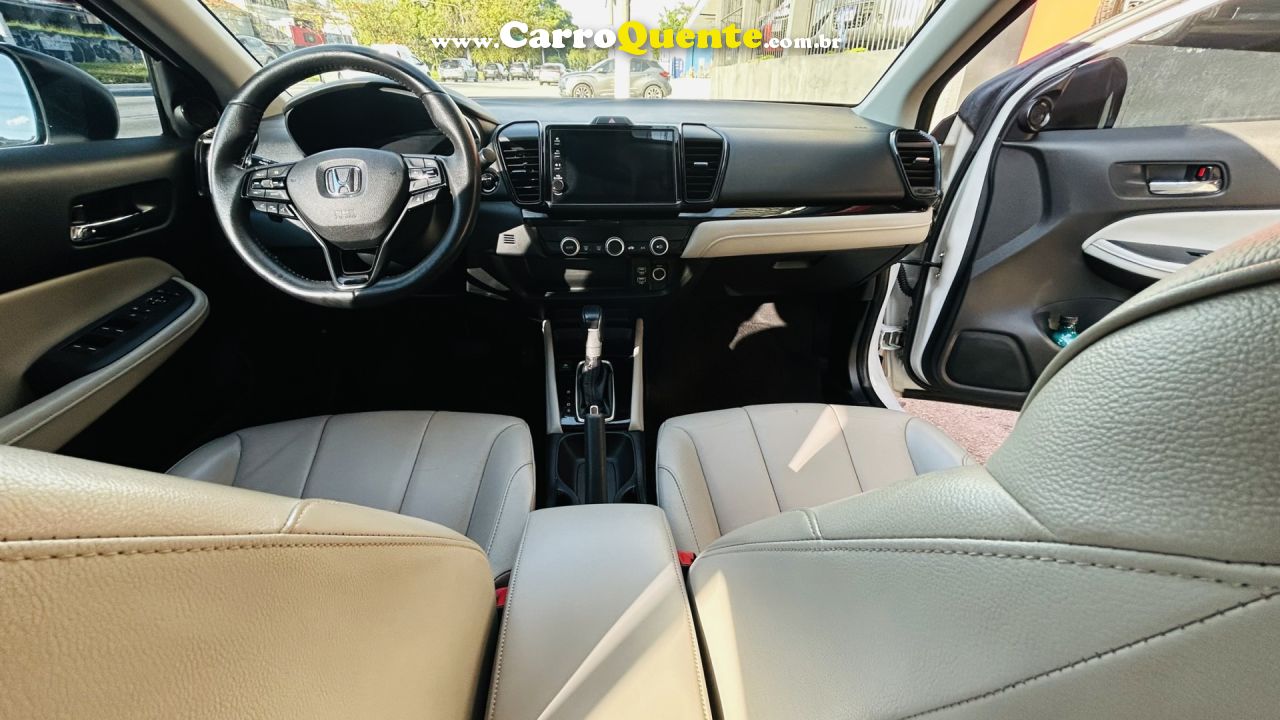 HONDA   CITY SEDAN TOURING 1.5 FLEX 16V 4P AUT.   BRANCO 2023 1.5 FLEX - Loja