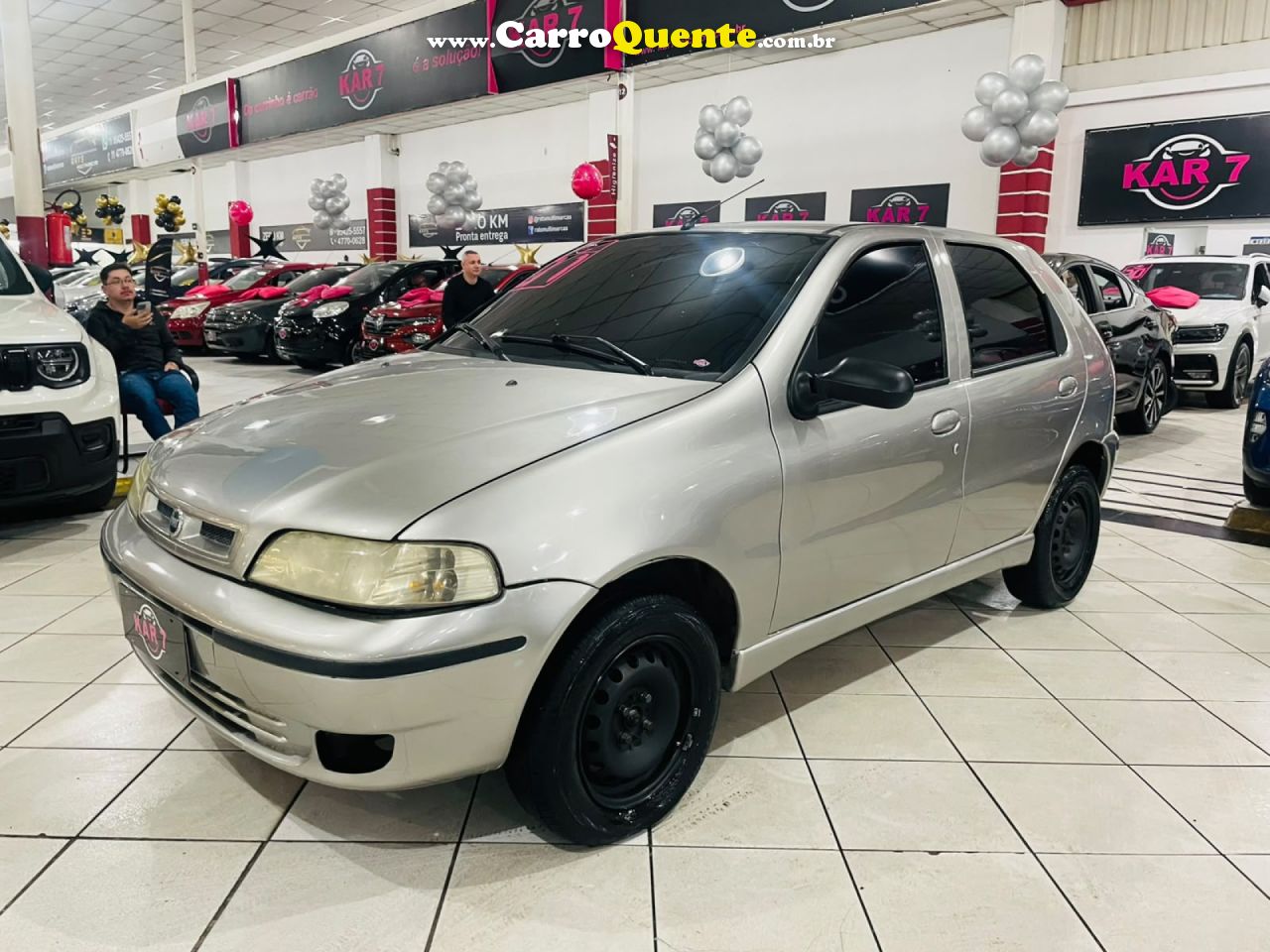 FIAT   PALIO EX 1.0 MPI 4P   CINZA 2000 1.0 GASOLINA - Loja