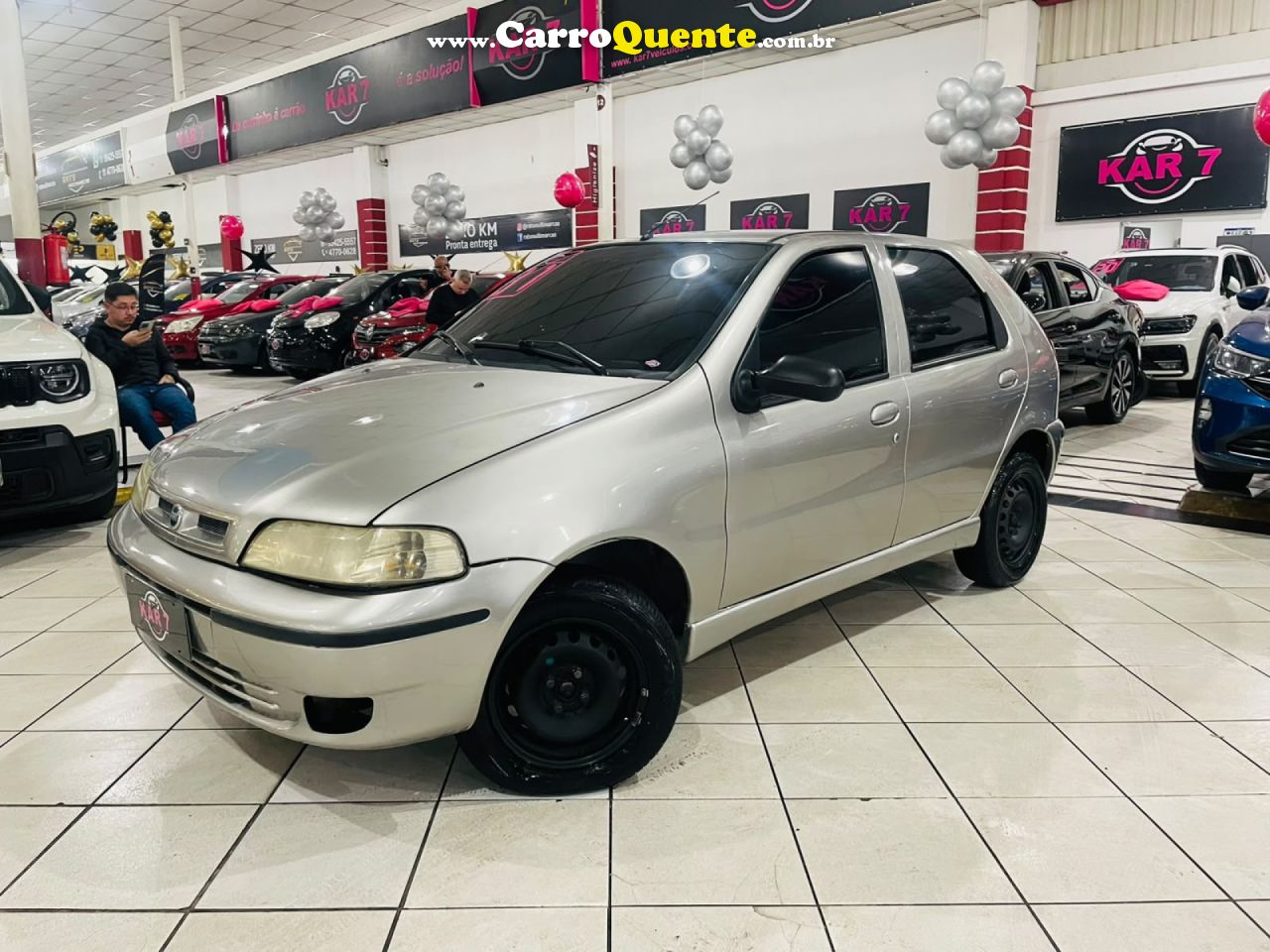 FIAT   PALIO EX 1.0 MPI 4P   CINZA 2000 1.0 GASOLINA - Loja
