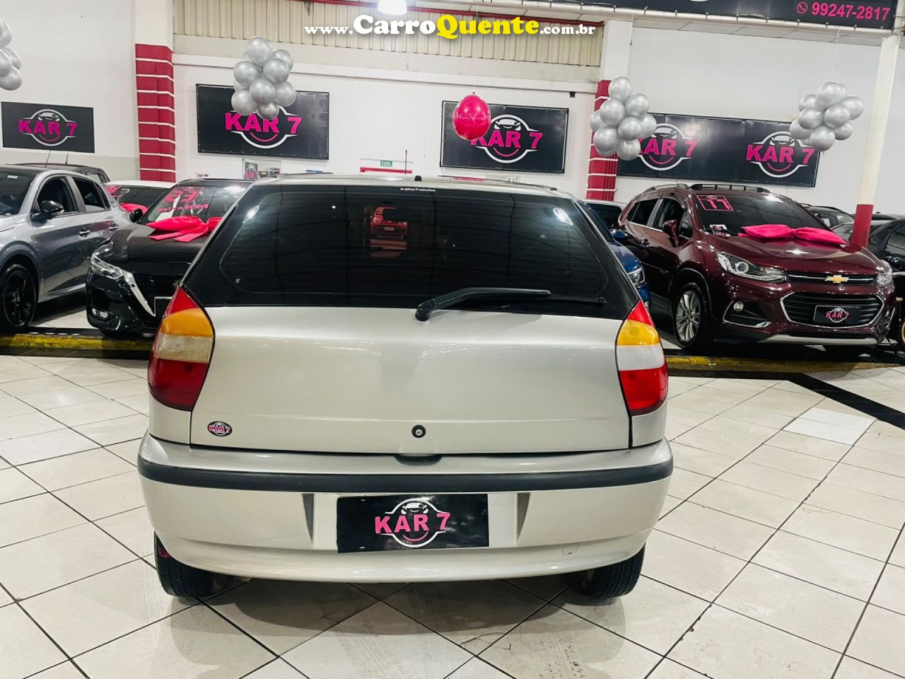 FIAT   PALIO EX 1.0 MPI 4P   CINZA 2000 1.0 GASOLINA - Loja