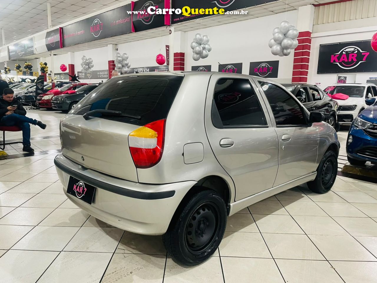 FIAT   PALIO EX 1.0 MPI 4P   CINZA 2000 1.0 GASOLINA - Loja