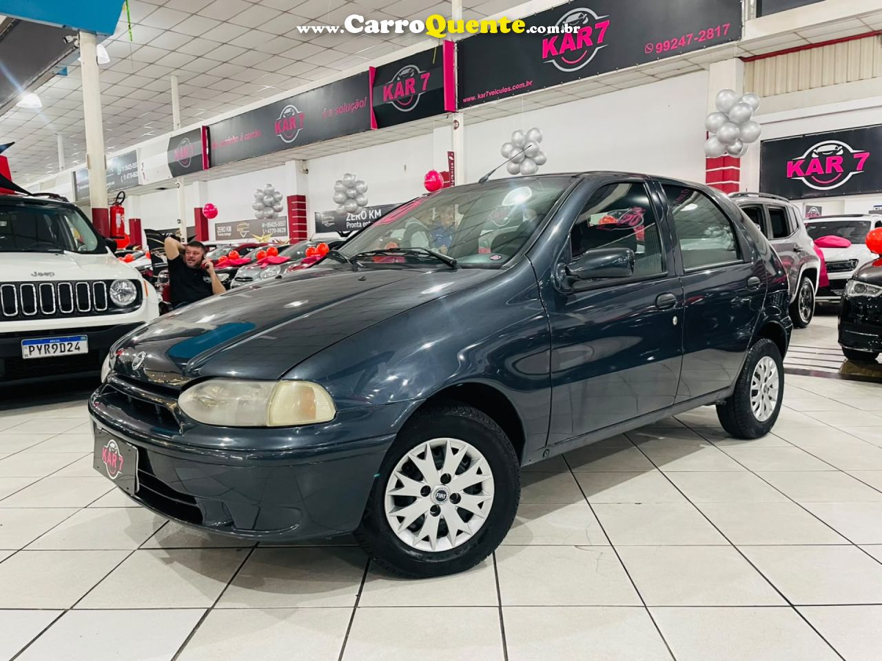 FIAT   PALIO EX 1.0 MPI 4P   CINZA 2000 1.0 GASOLINA - Loja