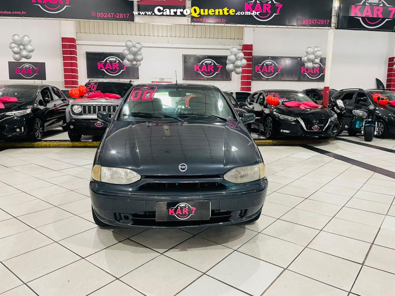 FIAT   PALIO EX 1.0 MPI 4P   CINZA 2000 1.0 GASOLINA - Loja