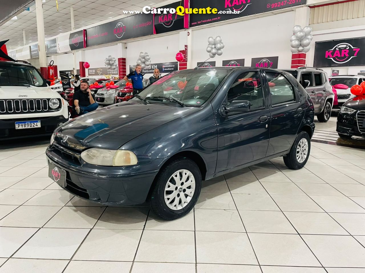 FIAT   PALIO EX 1.0 MPI 4P   CINZA 2000 1.0 GASOLINA - Loja