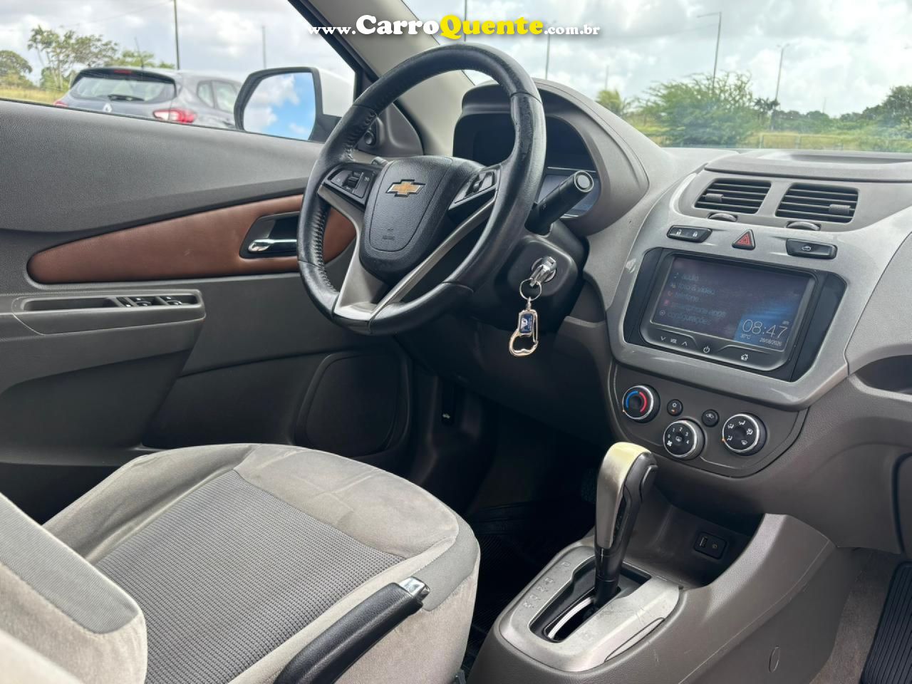 CHEVROLET   COBALT LTZ 1.8 8V ECONO.FLEX 4P AUT.   BRANCO 2015 1.8 FLEX - Loja