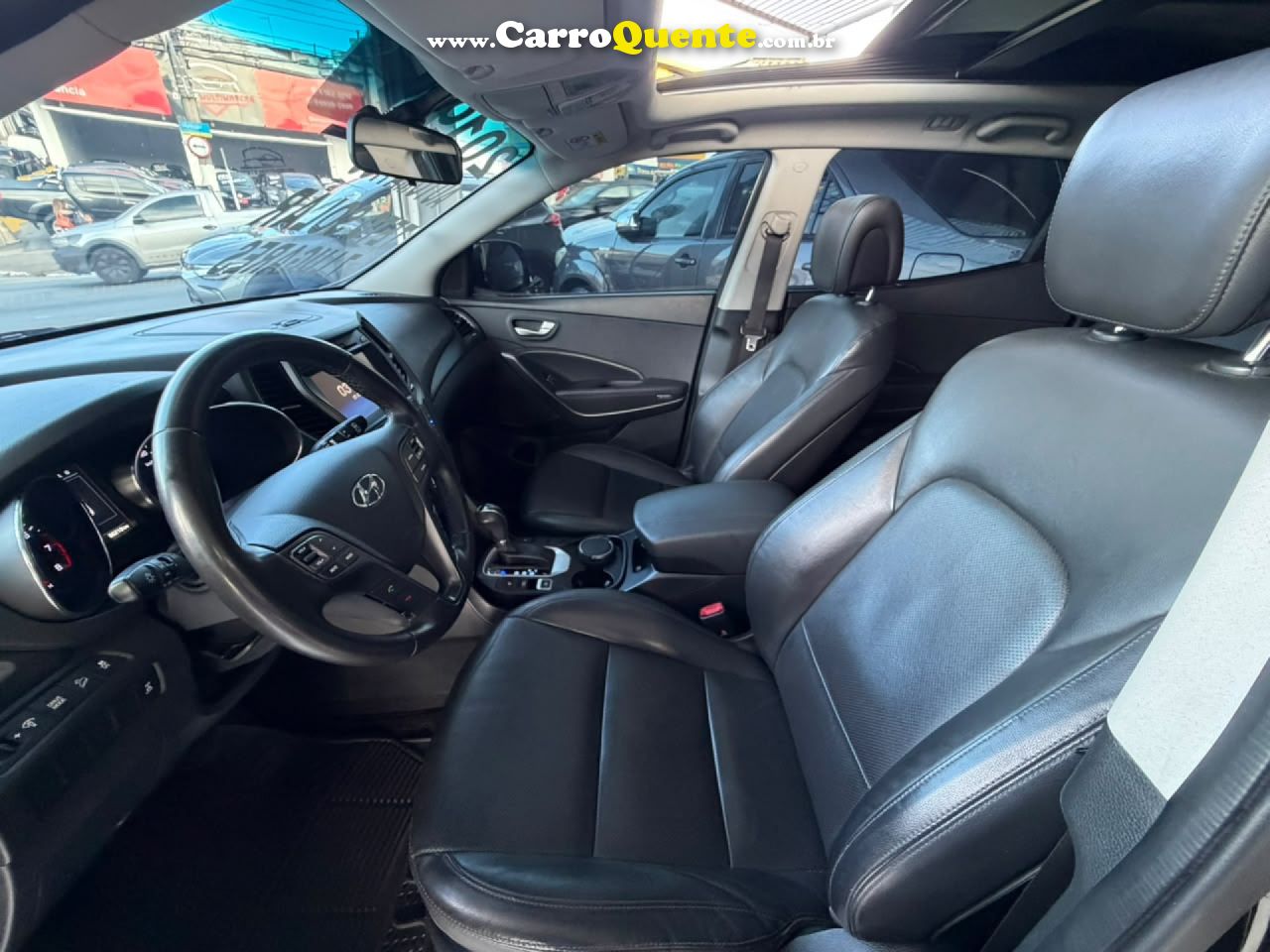 HYUNDAI   SANTA FEGLS 3.3 V6 4X4 TIPTRONIC   PRETO 2019 3.3 GASOLINA - Loja
