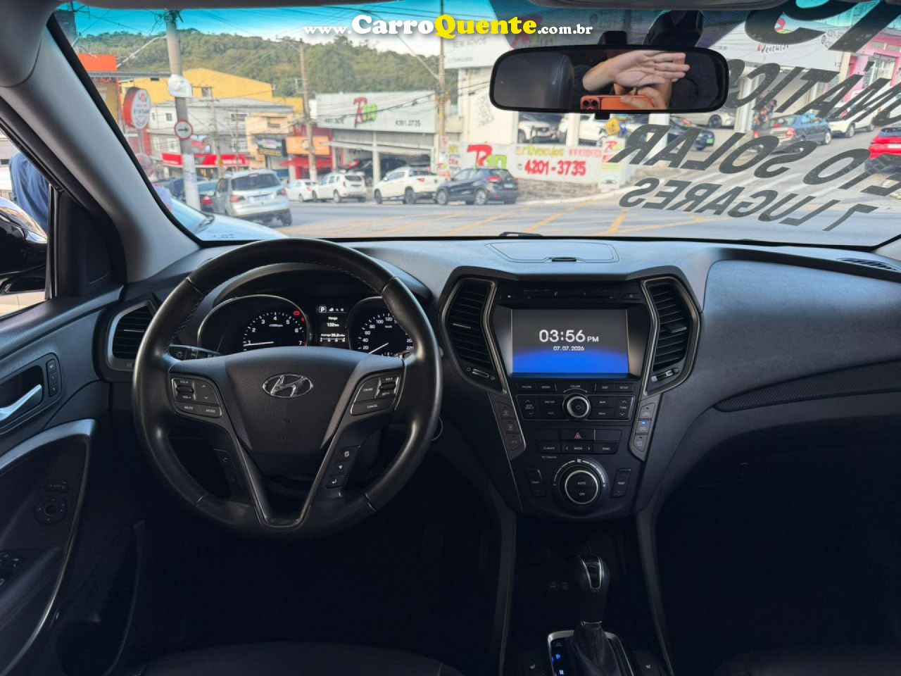 HYUNDAI   SANTA FEGLS 3.3 V6 4X4 TIPTRONIC   PRETO 2019 3.3 GASOLINA - Loja