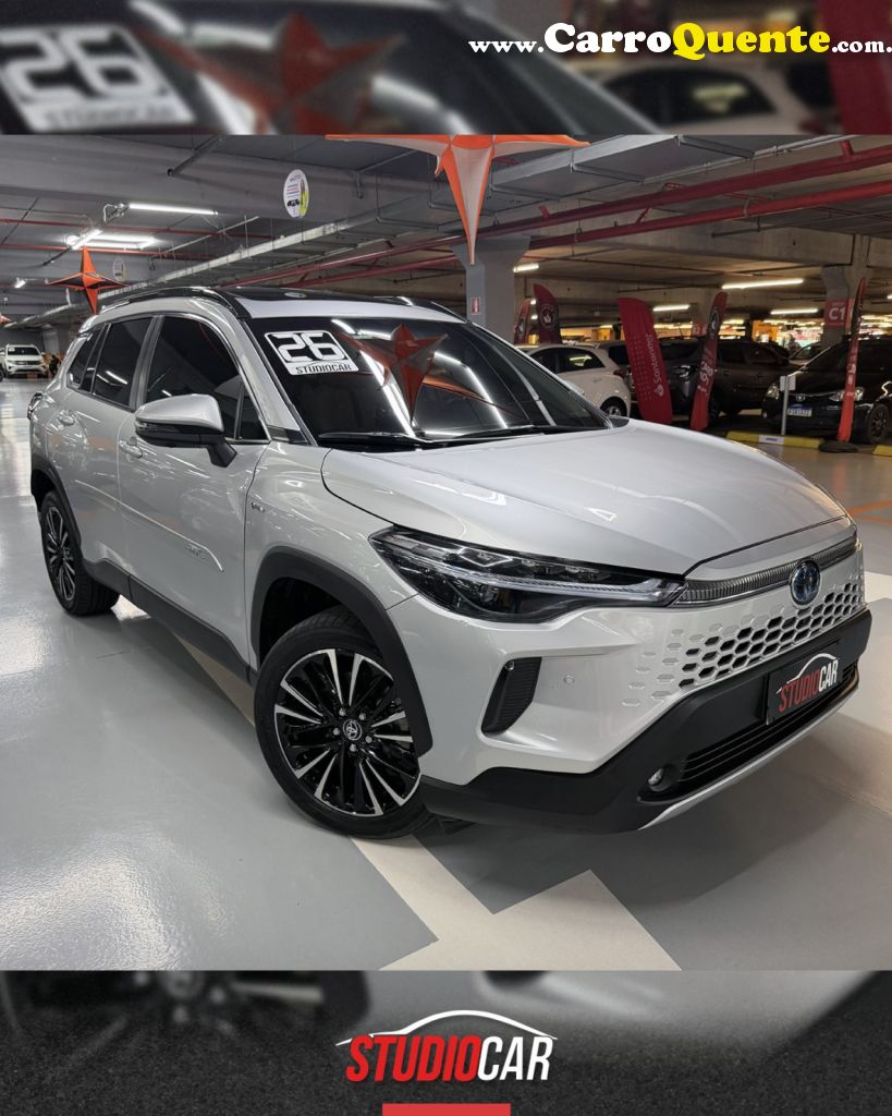 TOYOTA   COROLLA CROSS XRX 1.8 16V AUT.(HYBRID)   PRATA 2026 1.8 FLEX E ELÉTRICO - Loja