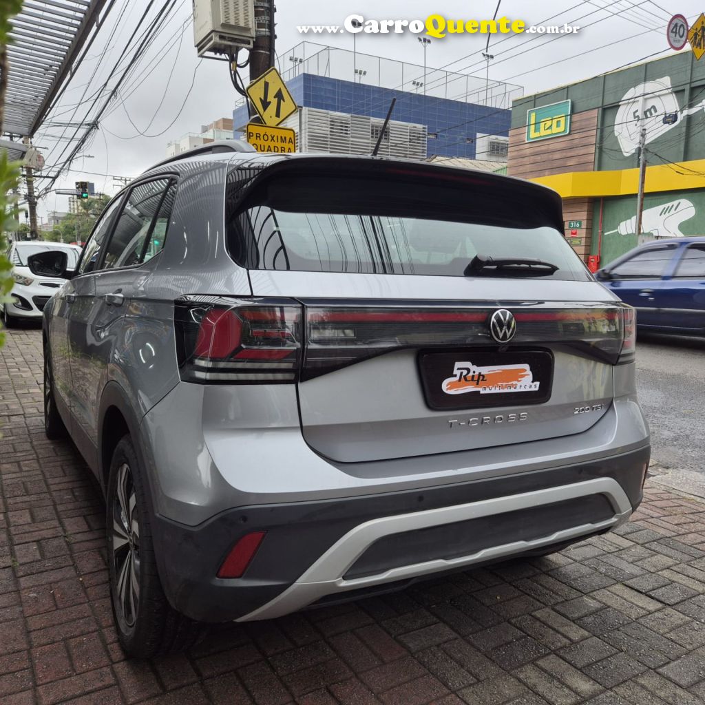 VOLKSWAGEN   T-CROSS 200 TSI 1.0  FLEX 12V 5P AUT.   PRATA 2025 1.0 FLEX - Loja