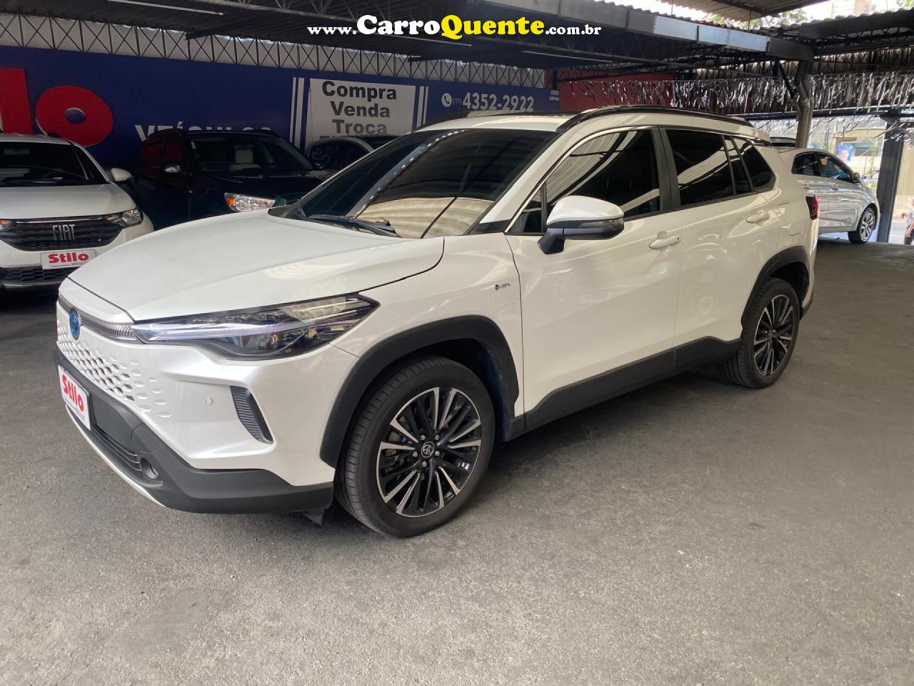 TOYOTA   COROLLA CROSS XRX 1.8 16V AUT.(HYBRID)   BRANCO 2025 1.8 FLEX E ELÉTRICO - Loja